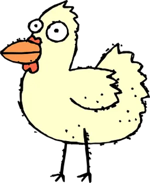 Cartoon Chicken Sketch PNG image