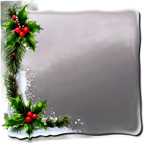 Cartoon Christmas Border PNG 97