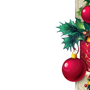 Cartoon Christmas Border PNG Aux