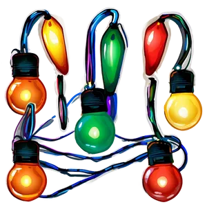 Cartoon Christmas Lights Arrangement Png Mys PNG image