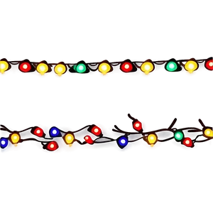 Cartoon Christmas Lights Border Png 47 PNG image