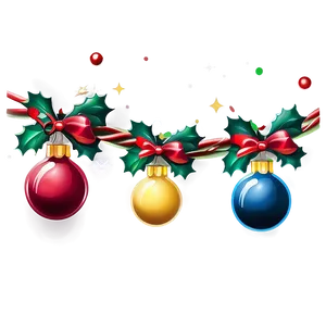 Cartoon Christmas Lights Decoration Png 06282024 PNG image