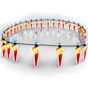 Cartoon Christmas Lights Path Png 8 PNG image