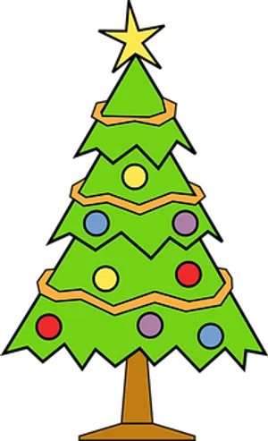 Cartoon Christmas Tree Decoration