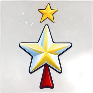 Cartoon Christmas Tree Star PNG 62