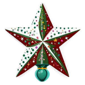 Cartoon Christmas Tree Star PNG Bfj6
