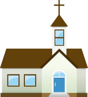 Cartoon Church Vector Illustration PNG image