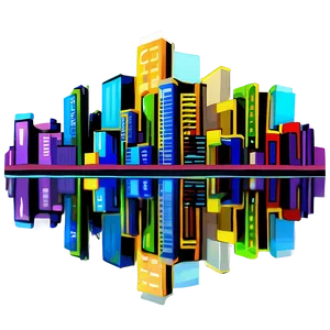 Cartoon City Skyline PNG 06202024 PNG