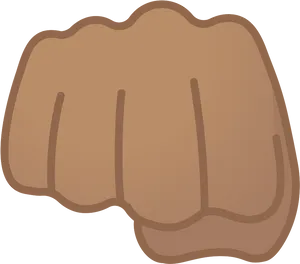 Cartoon Clenched Fist Illustration PNG image