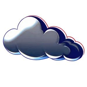 Cartoon Cloud With Bow PNG Uor