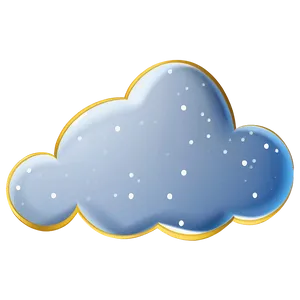 Cartoon Cloud With Snow Png 51 PNG image