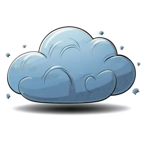 Cartoon Cloud With Tornado PNG Ysv17 PNG