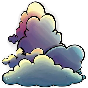 Cartoon Clouds PNG Gmo