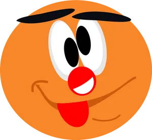 Cartoon Clown Face Vector PNG