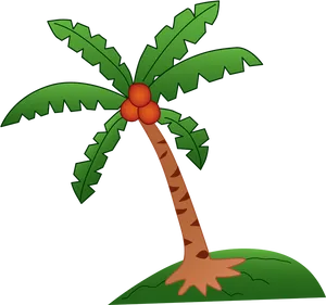 Cartoon Coconut Tree PNG image
