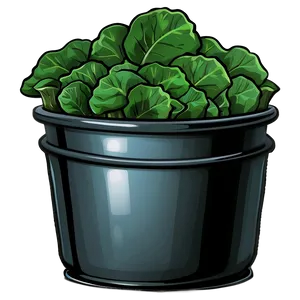 Cartoon Collard Greens PNG Sgc21 PNG
