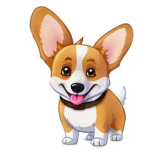 Cartoon Corgi PNG 35