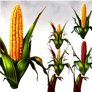Cartoon Corn Stalk PNG 61