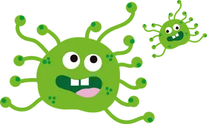 Cartoon Coronavirus Characters PNG image