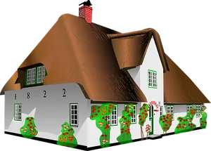 Cartoon Cottage Illustration