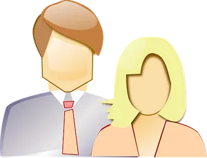 Cartoon Couple Icon