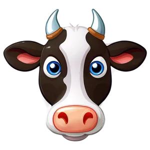 Cartoon Cow Face Design Png 82 PNG image