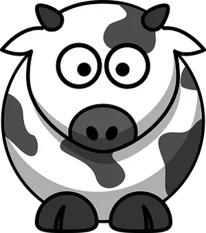 Cartoon Cow Graphic PNG image