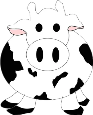 Cartoon Cow Head Graphic PNG image