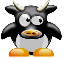 Cartoon Cow Icon PNG image