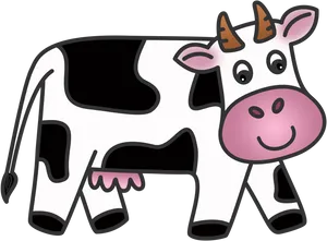 Cartoon Cow Illustration
