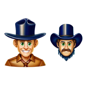 Cartoon Cowboys Logo Png 05252024 PNG image