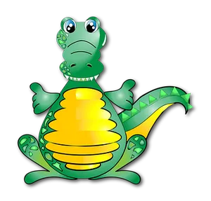 Cartoon Crocodile Illustration