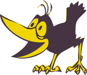 Cartoon Crow Graphic