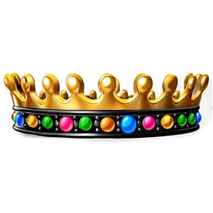 Cartoon Crown With Cloak PNG 92