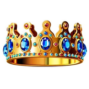Cartoon Crown With Gemstones PNG Txd68 PNG