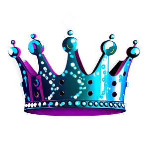 Cartoon Crown With Sparkles PNG 06132024