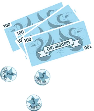 Cartoon Currency Billsand Coins PNG image