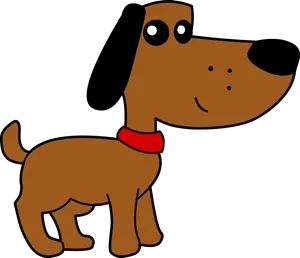 Cartoon Dachshund Dog Illustration PNG image