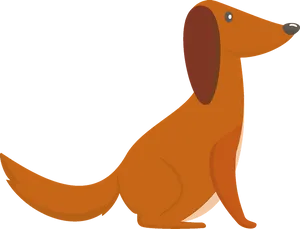 Cartoon Dachshund Side View.png PNG image