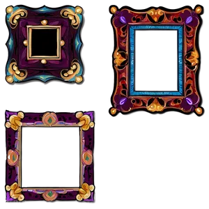 Cartoon Decorative Frame PNG 06292024