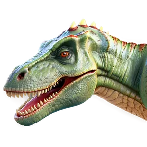Cartoon Dinosaur Head PNG 06292024