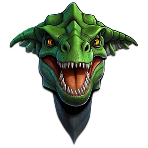 Cartoon Dinosaur Head PNG Cep