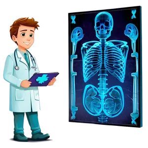 Cartoon Doctor And X-ray PNG 60 PNG