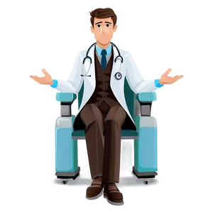 Cartoon Doctor Giving Advice PNG Kvk
