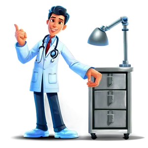 Cartoon Doctor In Action PNG Mlw68 PNG