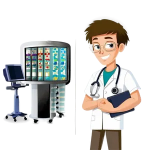 Cartoon Doctor In Hospital PNG Jxt55 PNG