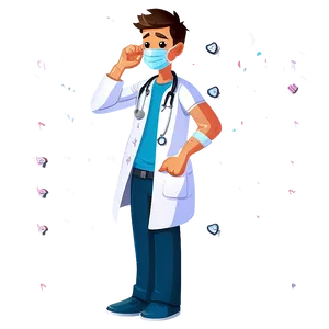 Cartoon Doctor With Bandage PNG Jpv87 PNG