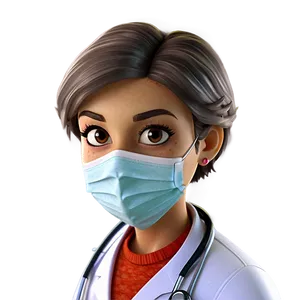 Cartoon Doctor With Mask PNG 06262024 PNG