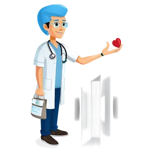 Cartoon Doctor With Medical Bag PNG 06262024