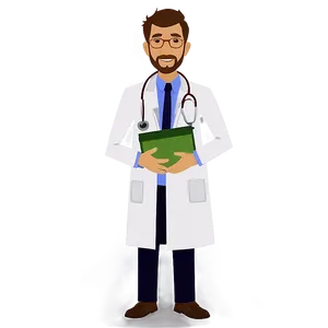 Cartoon Doctor With Medical Bag PNG Rgf12